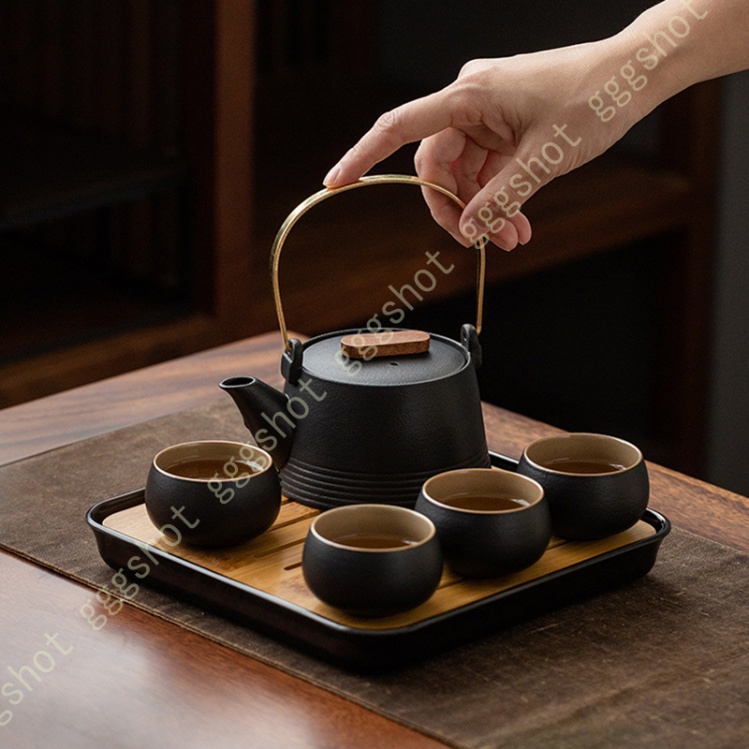 茶器揃 急須 汲出4 茶器セット 湯呑 モダン おしゃれ 注ぎやすい 織部