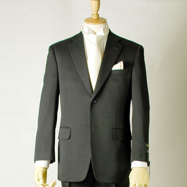 日本製 合服 ブラックシングルスーツ MU2400 秋冬用礼服 喪服