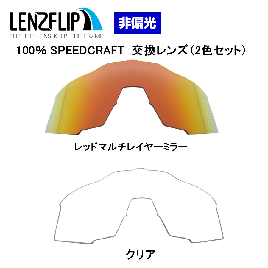 100% ワンハンドレッド スピードクラフト 交換レンズ 100% Speedcraft 