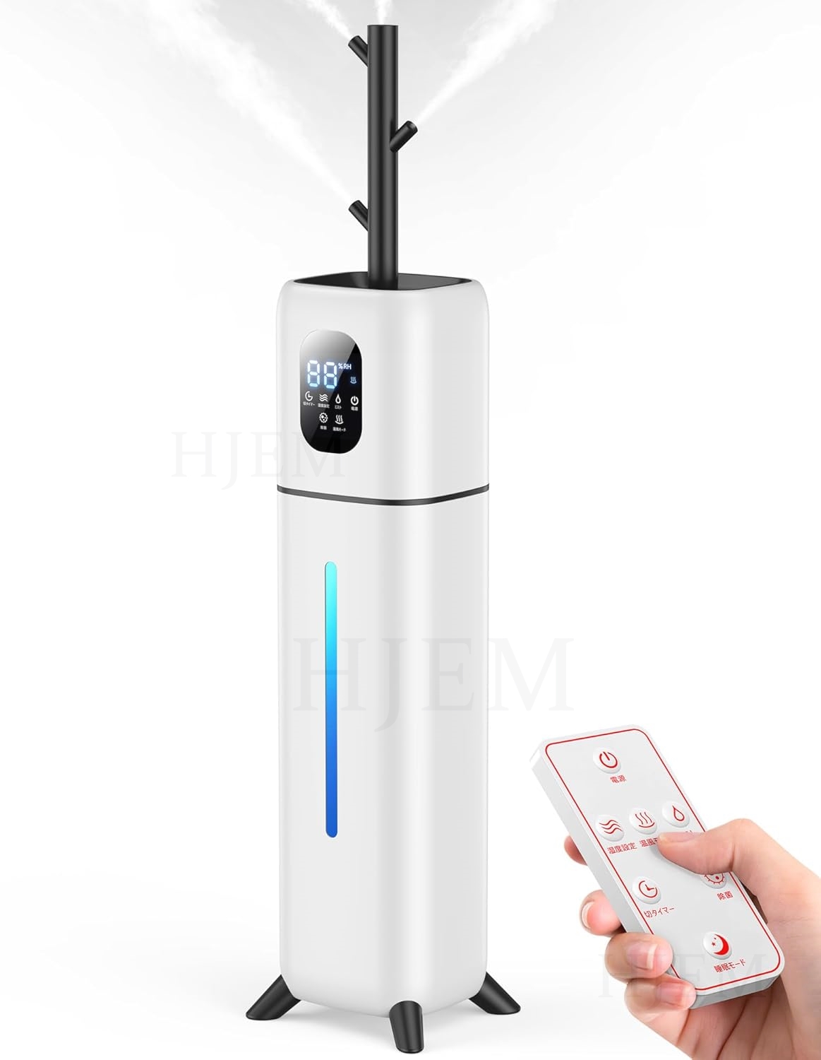 2025新品 加湿器 スチーム式 超音波/加熱式 大容量 9L 木の枝加湿