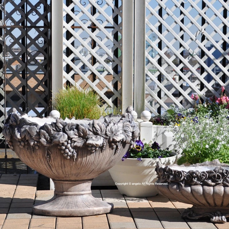 送料無料 【ガーデニング雑貨】グランドオーバルプランター【ローズ