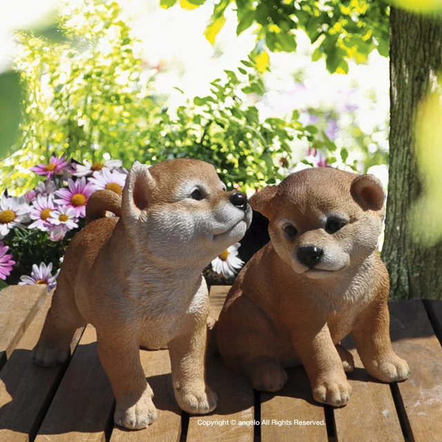 3匹セット] ガーデンオブジェ 犬 装飾 ガーデニング 雑貨 インテリア