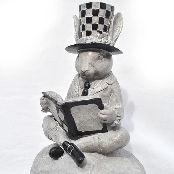 単品 ガーデニング ガーデン 雑貨 うさぎ アリス【ラビットBOOK】樹脂