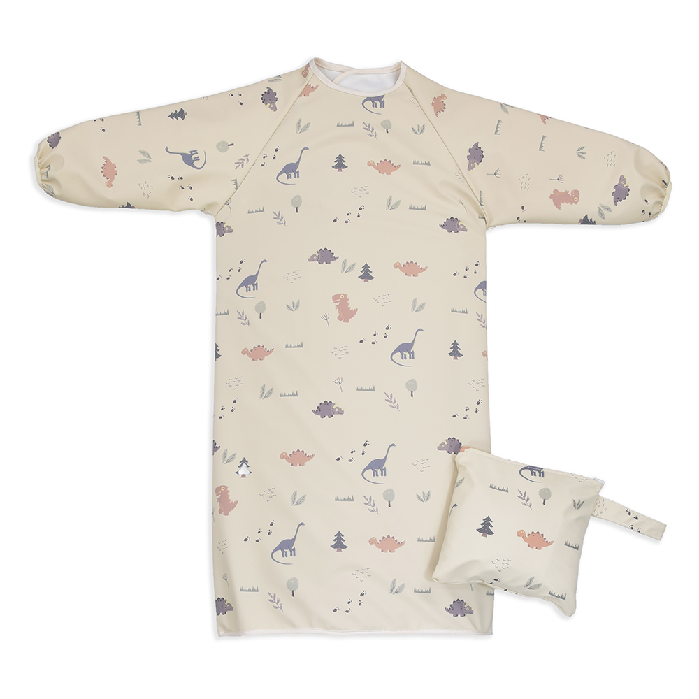 お食事エプロン テーブルクロス型 長袖 撥水 離乳食 掴み食べ 食べこぼし 大きめ ベビーエプロン 男の子 女の子 赤ちゃん 収納袋付 |  | 01