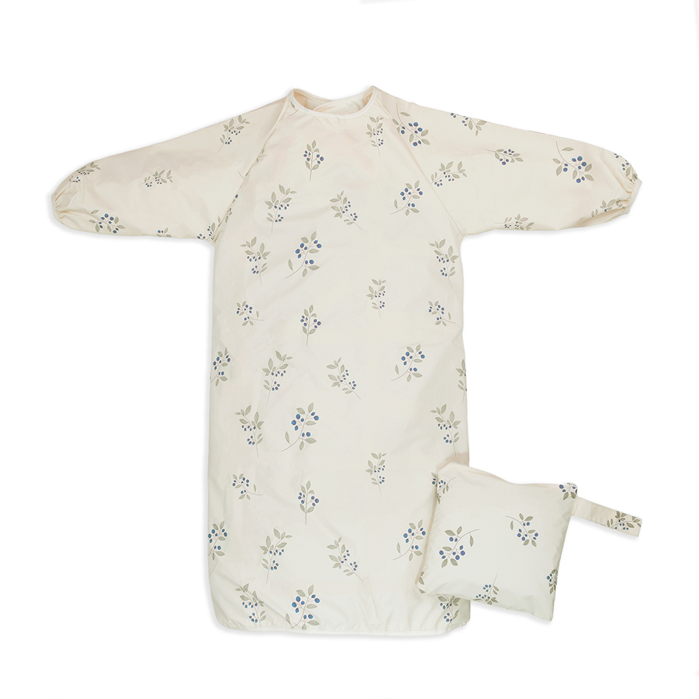 お食事エプロン テーブルクロス型 長袖 撥水 離乳食 掴み食べ 食べこぼし 大きめ ベビーエプロン 男の子 女の子 赤ちゃん 収納袋付 |  | 02