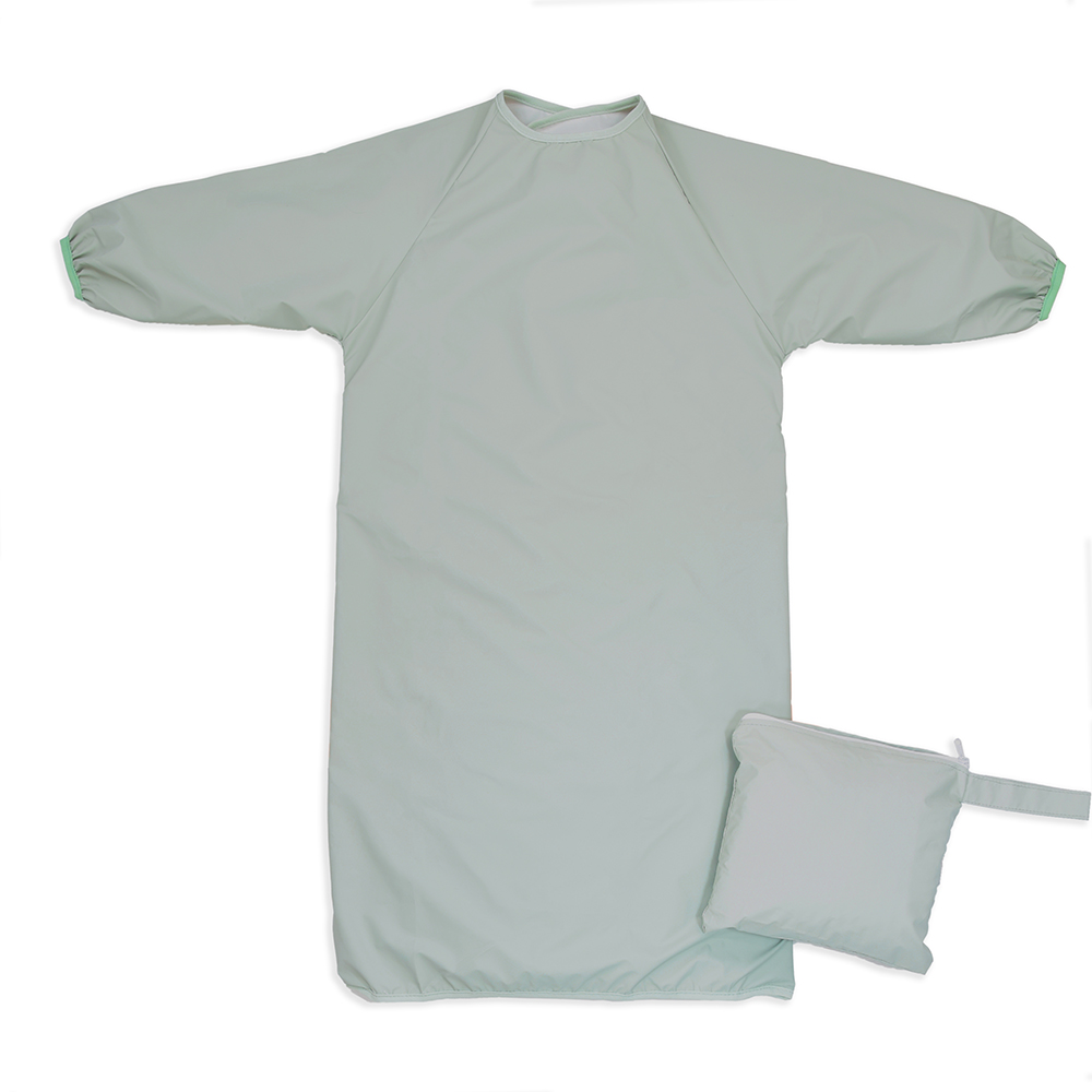 お食事エプロン テーブルクロス型 長袖 撥水 離乳食 掴み食べ 食べこぼし 大きめ ベビーエプロン 男の子 女の子 赤ちゃん 収納袋付 |  | 04