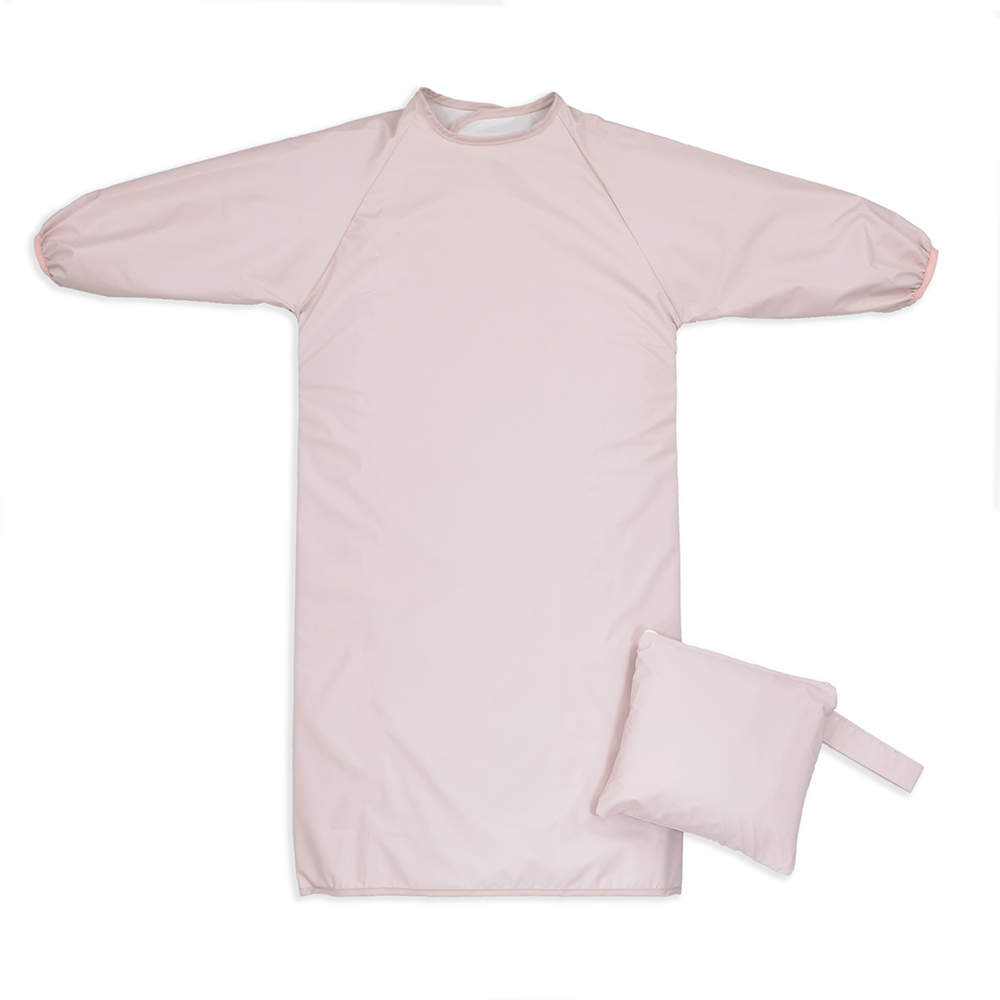 お食事エプロン テーブルクロス型 長袖 撥水 離乳食 掴み食べ 食べこぼし 大きめ ベビーエプロン 男の子 女の子 赤ちゃん 収納袋付 |  | 05