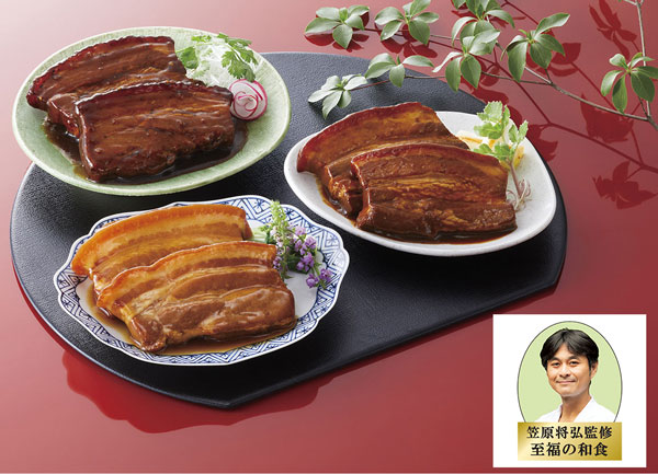 父の日 プレゼント ギフト 伊藤ハム 至福の洋食 賛否両論三種の豚角煮ギフト 豚角煮（だし仕立て 香味醤油仕立て 味噌仕立て）