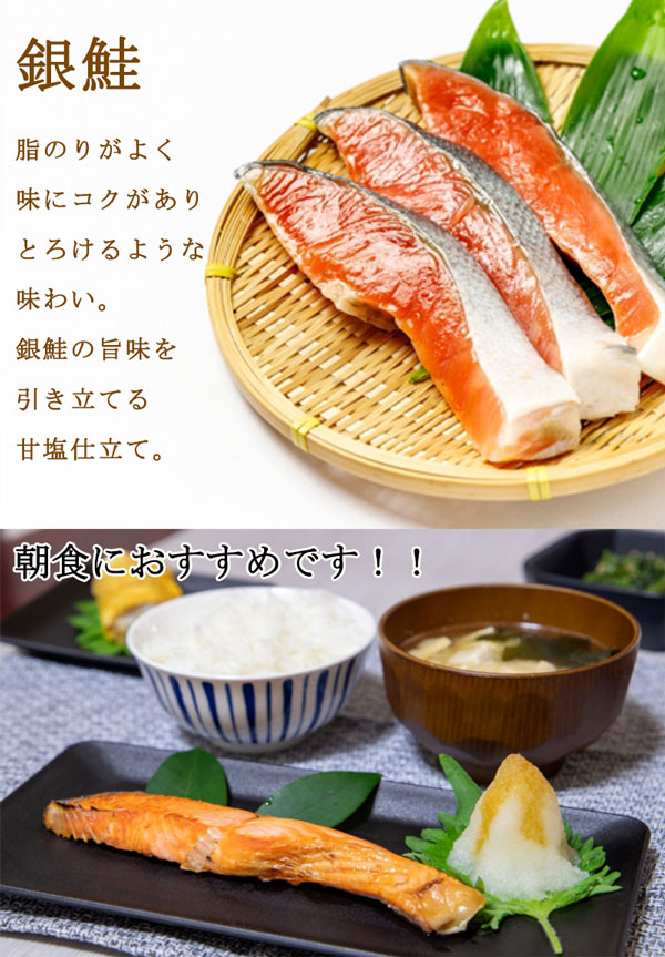 銀鮭 さけ 甘塩 切り身 ギフト 70g 10切れ セット 合計700g
