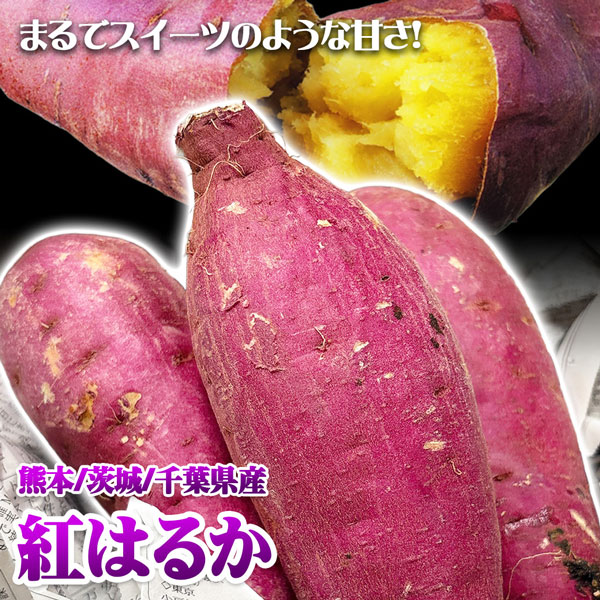 紅はるか さつまいも 5kg M-2Lサイズ10-47本入 ご家庭用 熊本県/茨城県