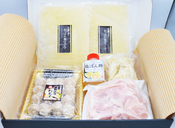 訳  岡山とり鍋セット（２〜３人前）
