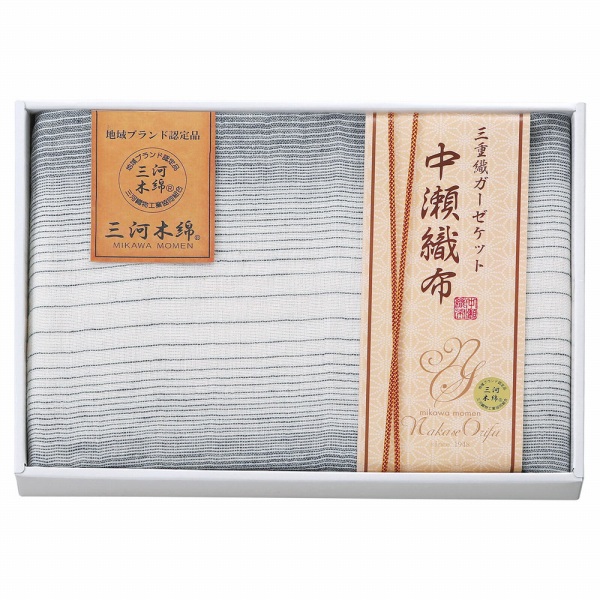 香典返し 30%OFF 中瀬織布 三重織ガーゼハーフケット1枚 BL NK2051 : ギフトジャパン - 通販 - Yahoo!ショッピング