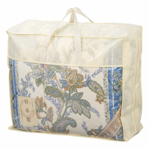 香典返し 30%OFF 日本製羽毛布団1枚 ブルー NUF-2750