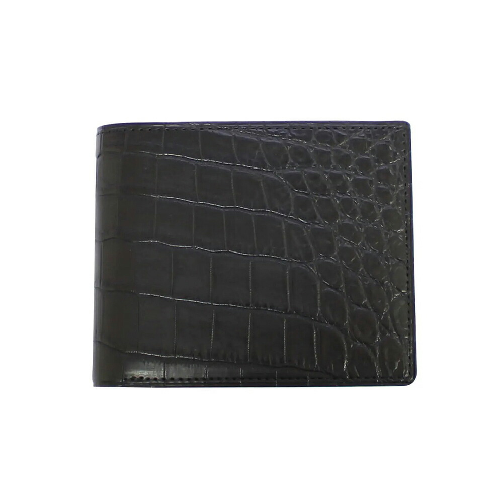 メンズ財布 二折財布 （ 小銭入付 ） クロコダイル GREDEER [ 財布 コイン 名刺入れ 名入れ対応 ]爆買 記念品 お祝い プレゼント お誕生日 名入...の画像
