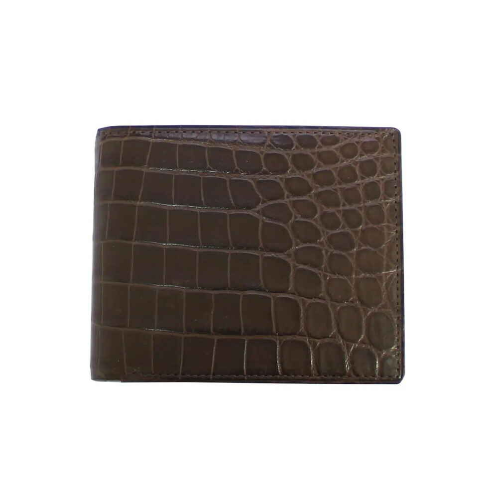 メンズ財布 二折財布 （ 小銭入付 ） クロコダイル GREDEER [ 財布 コイン 名刺入れ 名入れ対応 ]爆買 記念品 お祝い プレゼント お誕生日 名入...の画像