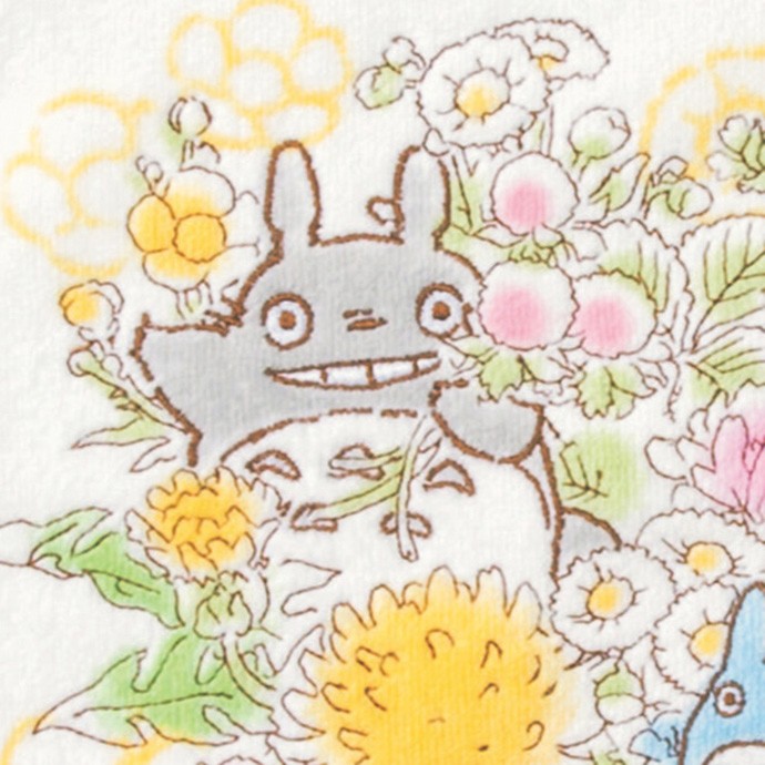 スタジオジブリ トトロ ジブリ 春の花束 ミニタオル ハンドタオル