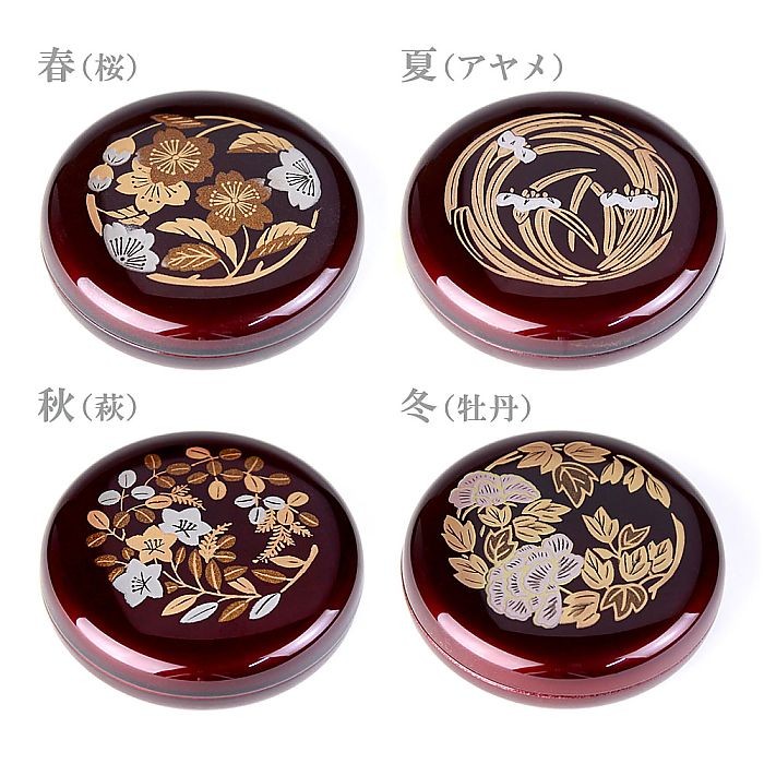 日光印 / モリヤマ ) 四季 桐箱入り練り朱肉 : ギフトオンリーワン