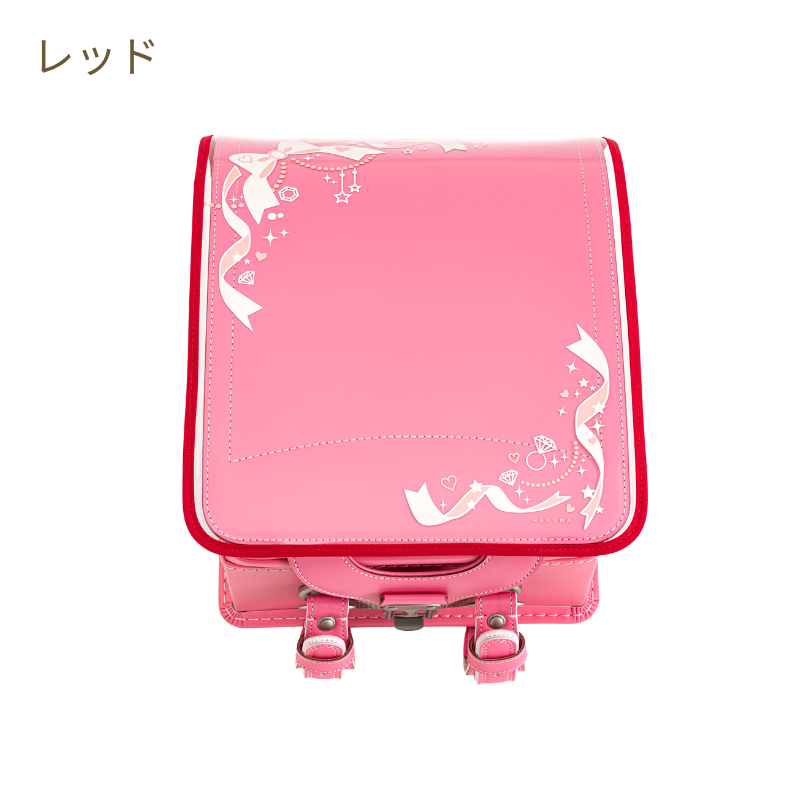 ランドセルカバー 透明 日本製 反射材使用 女の子 リボン ジュエリー