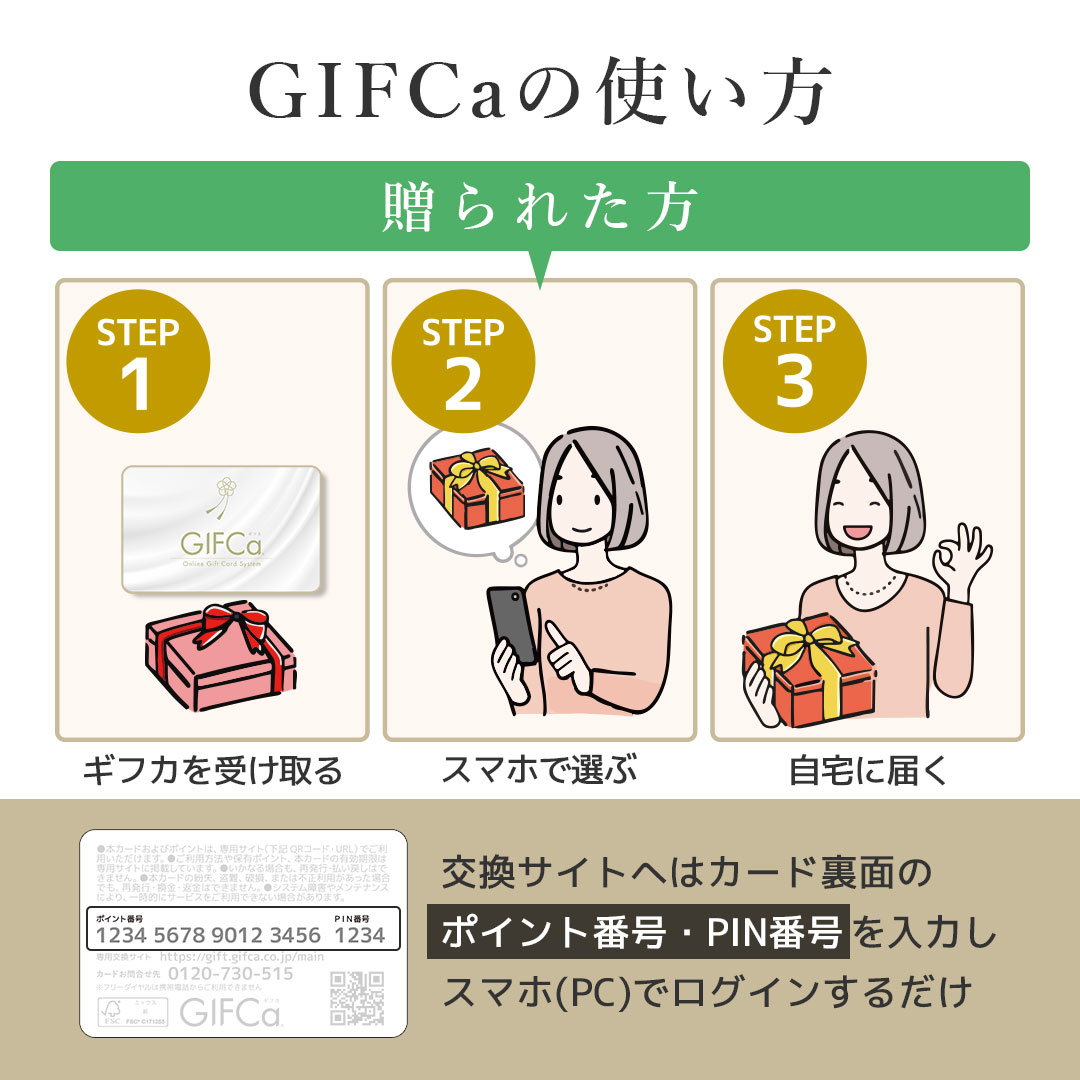 GIFCa（ギフカ） ギフトカード ( 15000ポイント ) カタログギフト