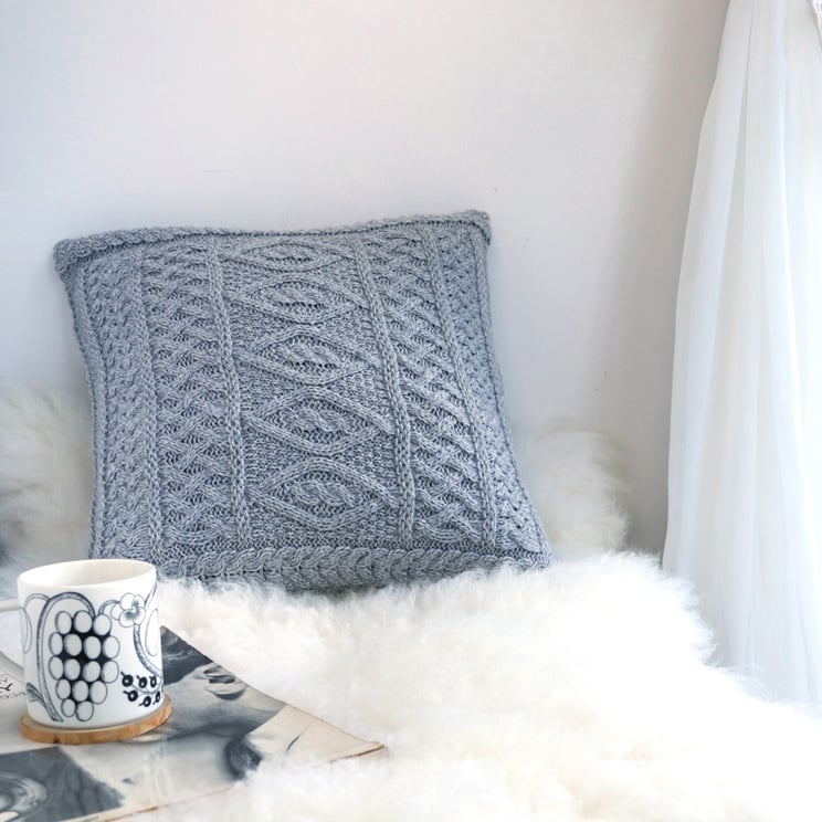 linoo リノオ クッションカバー 45cm角 ホワイト グレー ネイビー