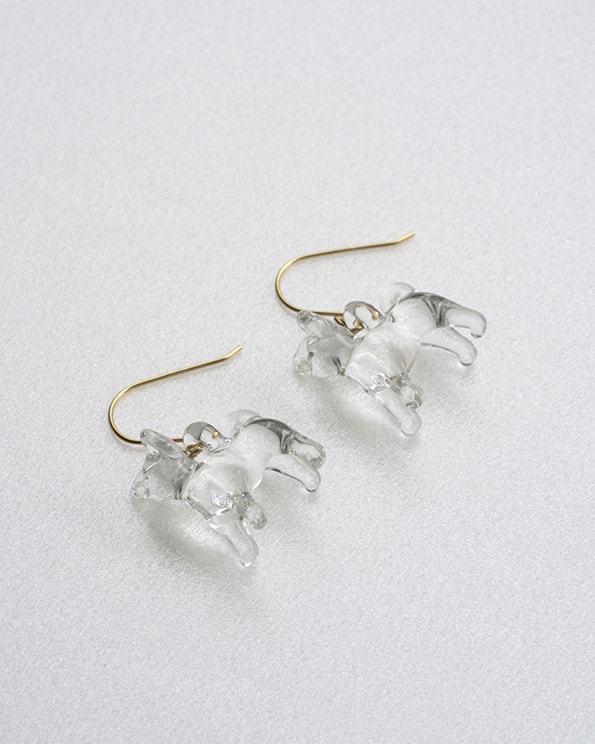 HARIO Lampwork Factory ガラスのピアス チワワ ピアス チワワ GF