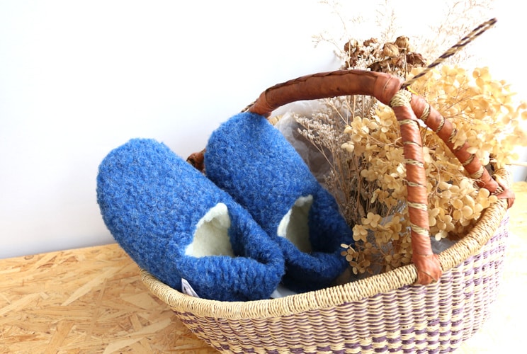 シープバイザシー ルームシューズ ボア スリッパ sheep by the sea S