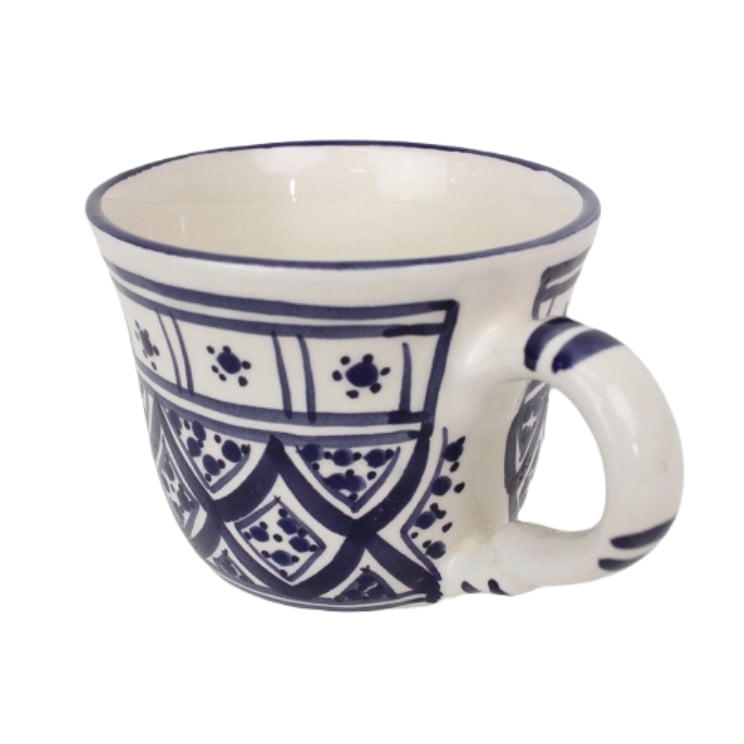 チュニジア 食器 スラマ 陶器 手描き マグカップ ハンドメイド