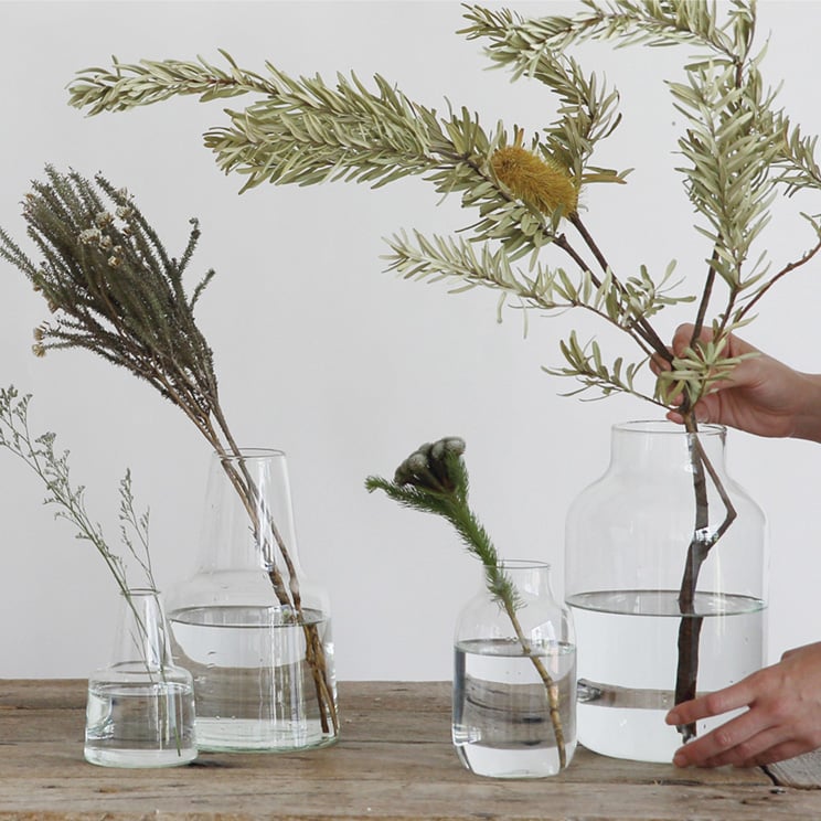 shesay シセイ リューズガラス ブロードライン フラワーベース