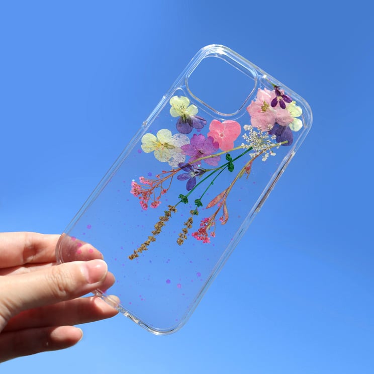 テキスタリアン スプリングスワッグ 押し花 iPhoneケース iPhone 15