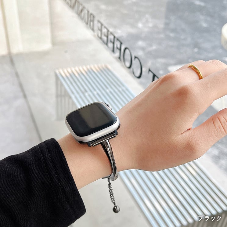 アップルウォッチ バンドラン アジャスタブル メタル デザイン apple