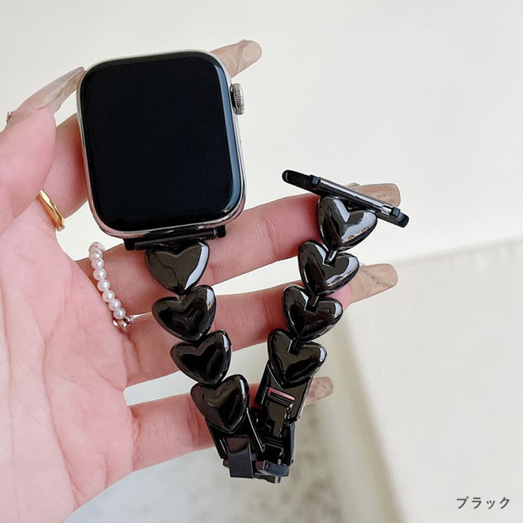 【Anne 】アップルウォッチ ハートチェーン ブレスレット 楽天市場】アップルウォッチ バンド レディース キラキラ 10 9 8
