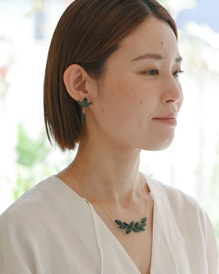 ハリオ　プチクルール　グリーン HARIO ハリオ ピアス Yureha グリーン HAKD-YG-P : giftgiftgift