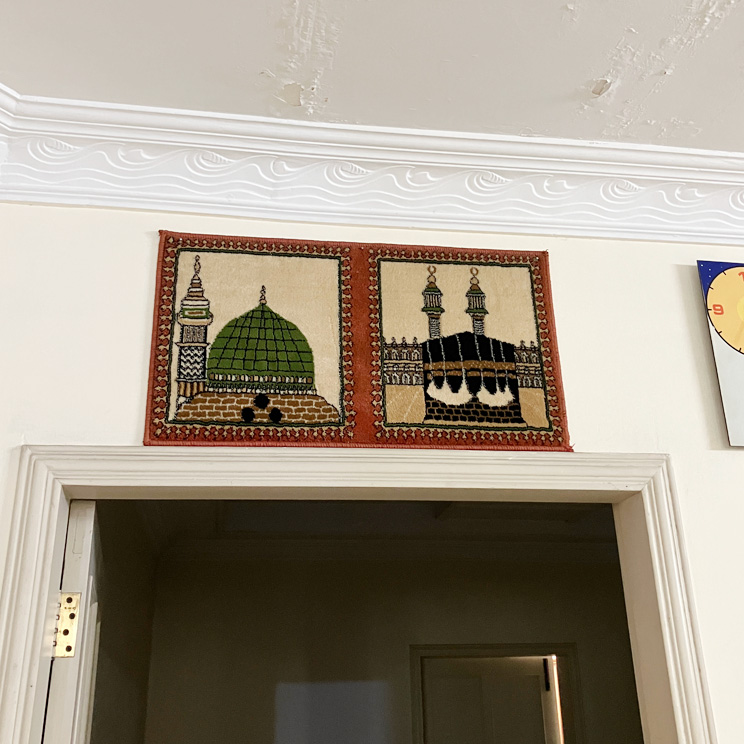 タペストリー ラグ イスラム建築 76cm×41cm マルチカラー
