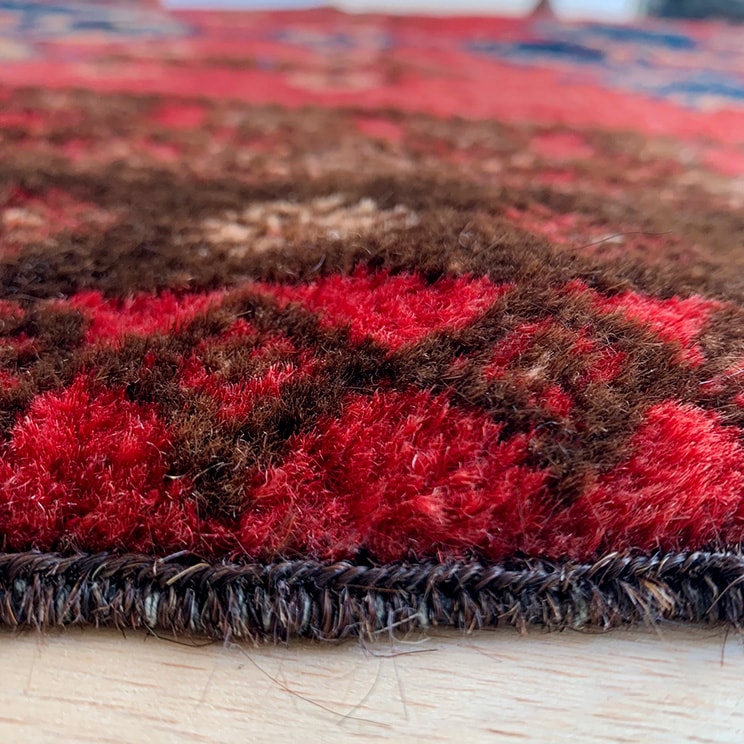 ヴィンテージ トライバル ラグ v0002 174cm×94cm レッド 赤