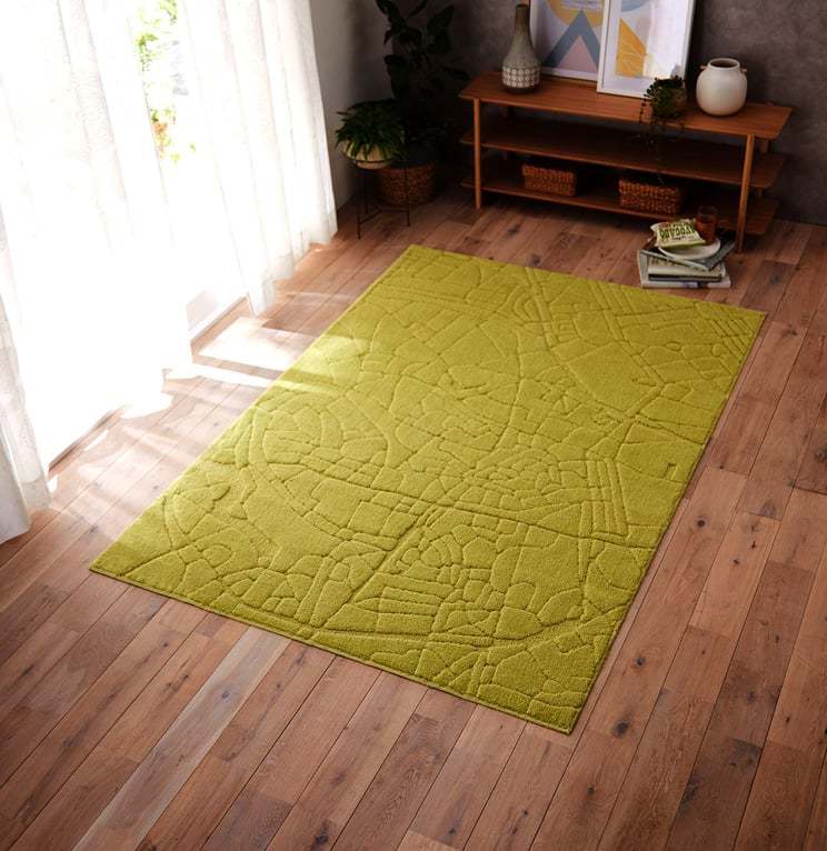 スミノエ デザインライフ タリンラグ イエローグリーン 90cm×130cm TALLINN RUG｜giftgiftgift｜03