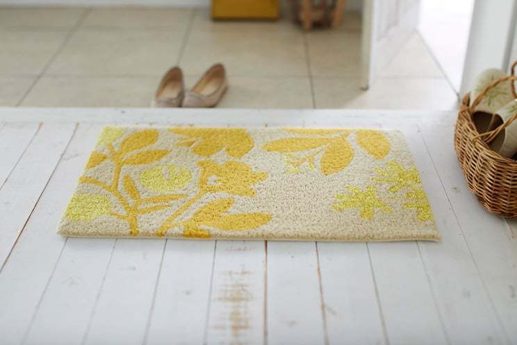 スミノエ デザインライフ ハチマット イエロー 45cm×75cm HACHI MAT