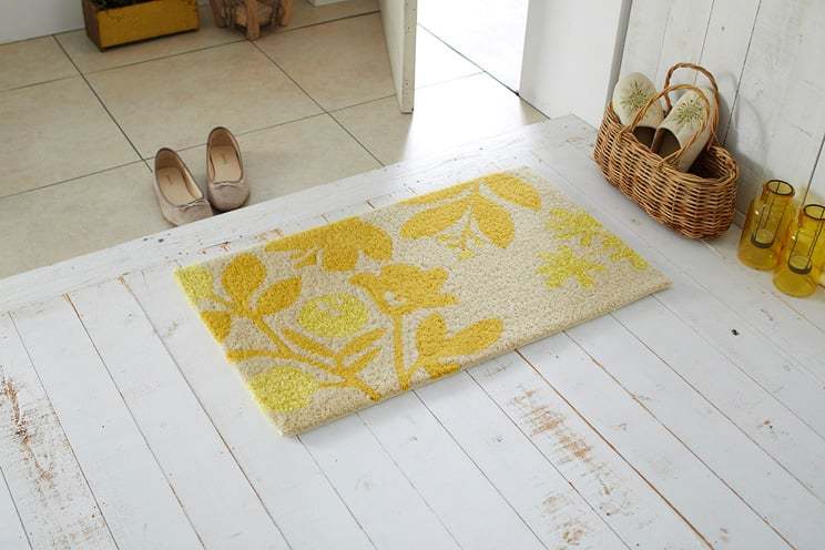 スミノエ デザインライフ ハチマット イエロー 45cm×75cm HACHI MAT