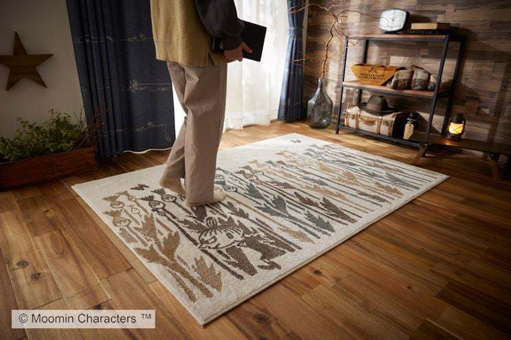 MOOMIN（ムーミン） ラグマット リトルミイ ワイルドフラワーラグ