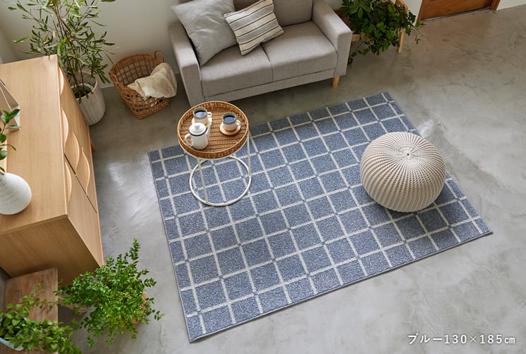 スミノエ HOME ラグマット オセロ 90×130cm 床暖房対応 日本製