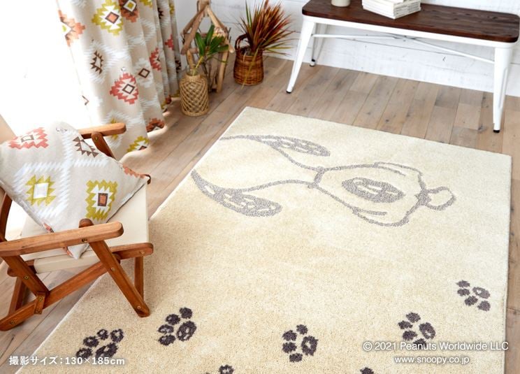 ラグマット スヌーピー ピーナッツ Pawprint RUG ポウプリントラグ 130×185cm スミノエ PEANUTS SNOOPY｜giftgiftgift｜07