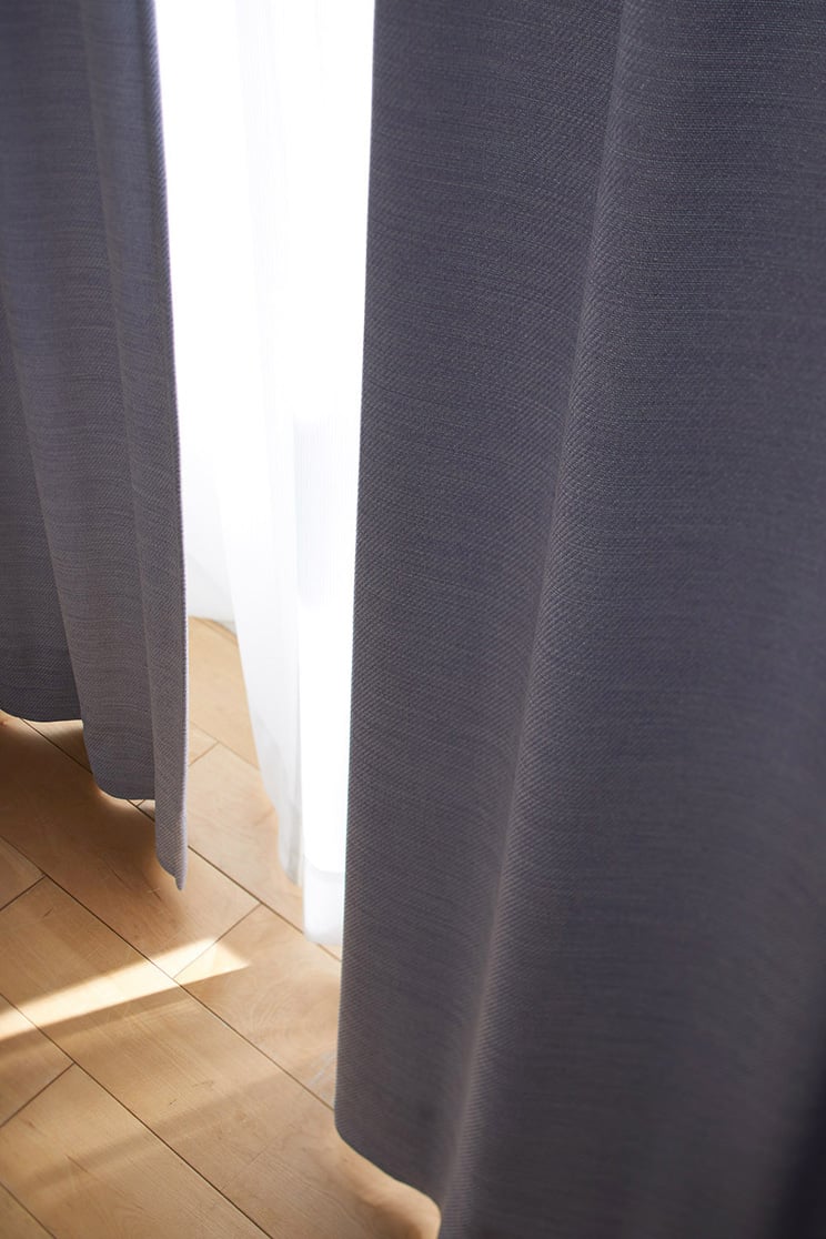 スミノエ 2級遮光カーテン デザインライフ OFT オフト ブルー 幅