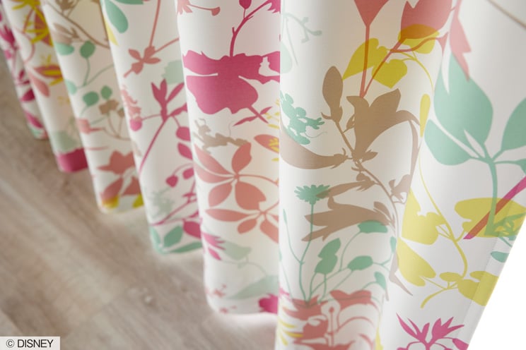 2級遮光カーテン スミノエ ディズニー 「MICKEY Carnival カ−ニバル