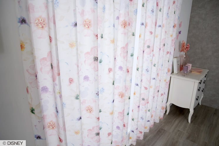 レースカーテン スミノエ ディズニー 「MIC...の詳細画像1