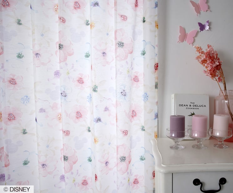 レースカーテン スミノエ ディズニー 「MIC...の詳細画像2