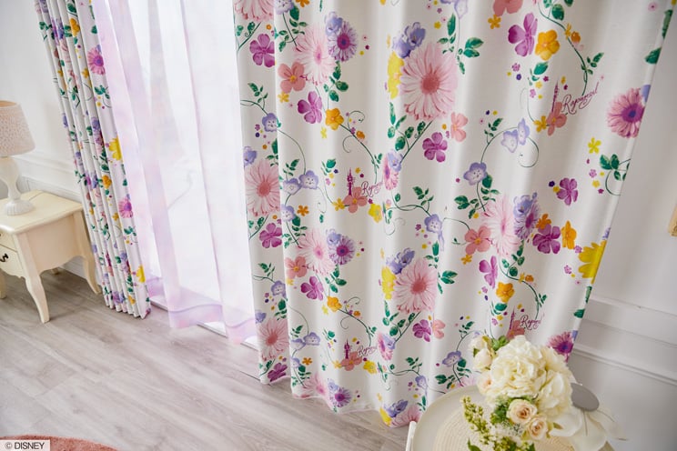 2級遮光カーテン スミノエ ディズニー 「PRINCESS Tangled タングルド