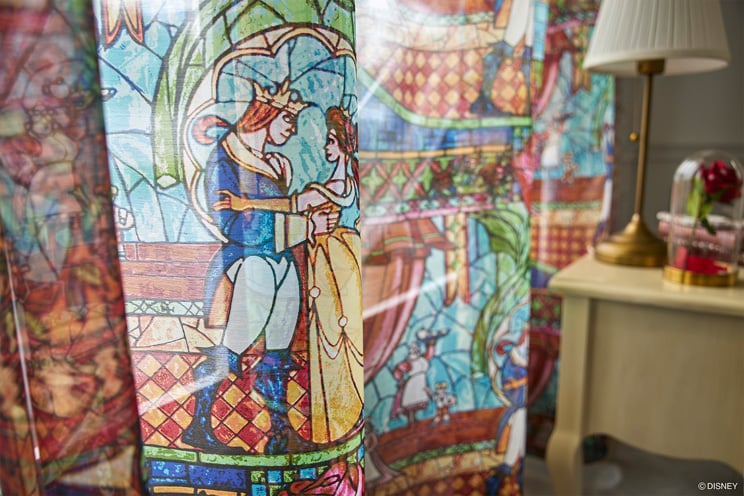 レースカーテン スミノエ ディズニー 「PRINCESS Tale of love voile テイルオブラブボイル ミックス」 幅〜300cm×丈〜260cm_4