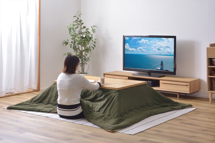 ぬいぐるみみたいなフカフカのボアが暖かい長方形のこたつ布団 190×230