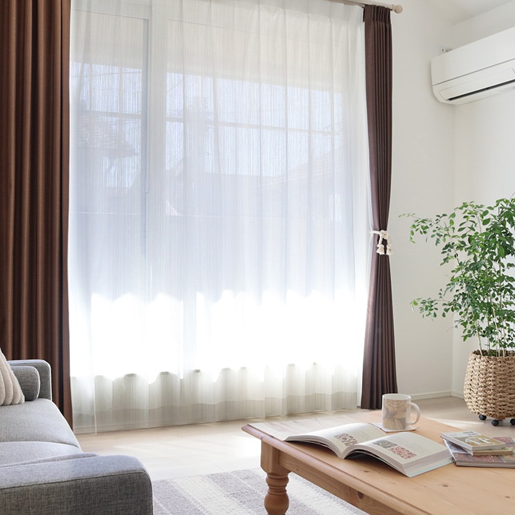 ミラー レースカーテン 遮熱 TEXTALIAN 「エコレース04」 幅〜100cm×丈