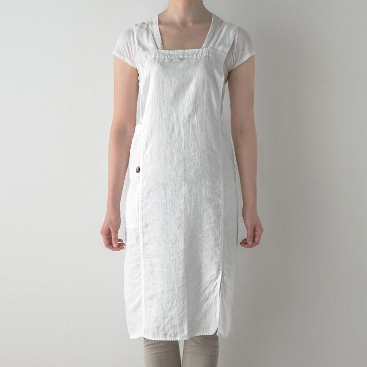 Lino e Lina（リーノエリーナ） エプロン かぶるだけ おしゃれ 無地