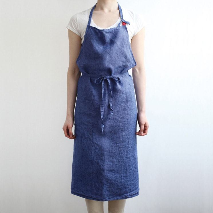 リーノエリーナ　フルエプロン　新品 Lino e Lina リーノエリーナ エプロン リネン フルエプロン
